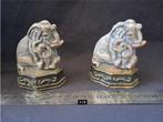 2 Vintage Elephant Door stop Book ends Paper weights Iron 25, Verzamelen, Beelden en Beeldjes, Ophalen of Verzenden, Zo goed als nieuw