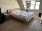 Goossens Excellent Bed + 2 Luxe Matrassen – good als nieuw, Huis en Inrichting, Slaapkamer | Bedden, Ophalen, Eenpersoons, Beige