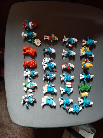 Smurfenpoppetjes Verzameling - 25 Vintage Stuks beschikbaar voor biedingen