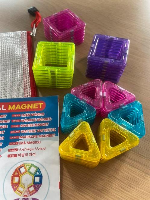 Magnetische bouwstenen 50 stuks (klein formaat) NIEUW, Kinderen en Baby's, Speelgoed | Educatief en Creatief, Nieuw, Ophalen of Verzenden