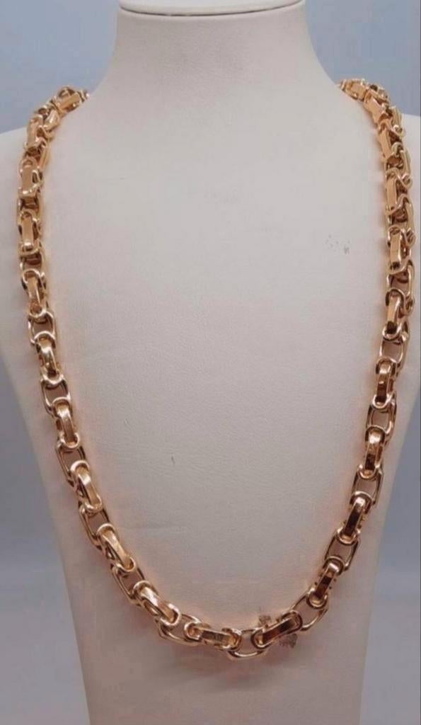 gouden Koningsketting 14kt, Sieraden, Tassen en Uiterlijk, Kettingen, Www.bredajuwelier.nl, Nieuw, Ophalen of Verzenden, Www.bredajuwelier.nl