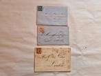 3 x brief uit 1800, Willem III, Ophalen of Verzenden, Gestempeld