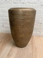 vaas goud aardewerk, Huis en Inrichting, Woonaccessoires | Vazen, Ophalen, Overige kleuren, Aardewerk of Porselein, Zo goed als nieuw
