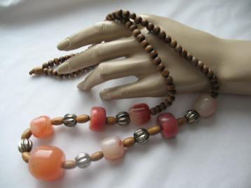 Ketting van Verschillende Kralen ( nr 6 ) Vintage beschikbaar voor biedingen