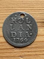 Zilveren Bezemstuiver Holland 1764, Vóór koninkrijk, Zilver, Ophalen of Verzenden, Losse munt