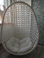 Hangstoel, Huis en Inrichting, Stoelen, Ophalen, Kunststof, Wit, Zo goed als nieuw