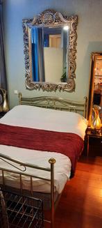 Grote zilverkleurige spiegel - Hotel Chique, Ophalen, 100 tot 150 cm, Zo goed als nieuw, 75 tot 100 cm
