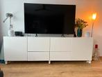 Ikea TV meubel Besta, Huis en Inrichting, Kasten | Televisiemeubels, Ophalen, Zo goed als nieuw, Glas, 200 cm of meer