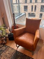 Fauteuil Jess Design, Huis en Inrichting, Stoelen, Ophalen, Bruin, Leer, Zo goed als nieuw