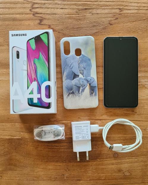 Samsung Galaxy A40 64GB Wit, Telecommunicatie, Mobiele telefoons | Samsung, Gebruikt, Galaxy A, 64 GB, Zonder abonnement, Zonder simlock