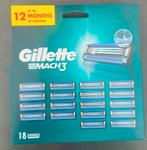 Gillette Mach 3 scheermesjes groot pack met 18 mesjes, Ophalen, Nieuw, Gehele gezicht, Verzorging