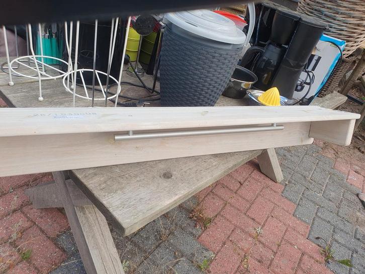 Wandplank met stang - Handdoekrek, Huis en Inrichting, Woonaccessoires | Wandplanken en Boekenplanken, Gebruikt, Ophalen