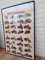 Harley Davidson poster  verschillende types, Ophalen, Rechthoekig Staand, Met lijst, Zo goed als nieuw
