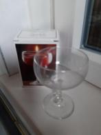 Drijfkaars glas op voet. (nieuw), Ophalen of Verzenden, Nieuw