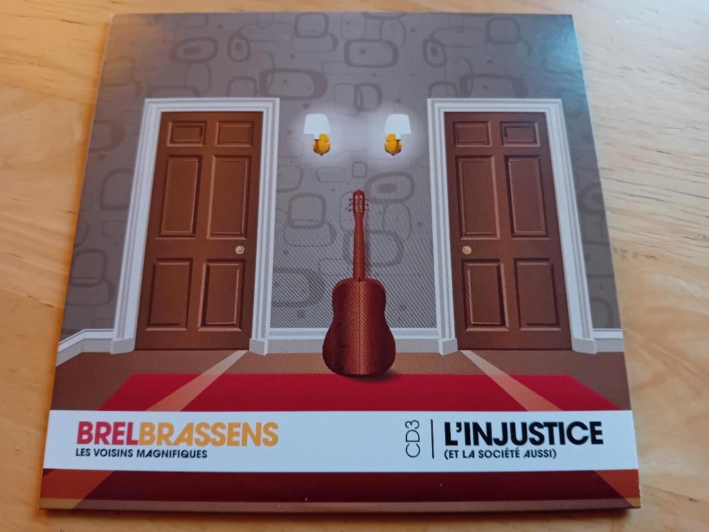 CD Jacques Brel, Georges Brassens - L'Injustice, Cd's en Dvd's, Cd's | Franstalig, Zo goed als nieuw, Verzenden
