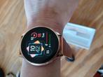 Smart horloge, koperkleurig en roze polsbandje, Ophalen of Verzenden, Nieuw, Zwart, Android