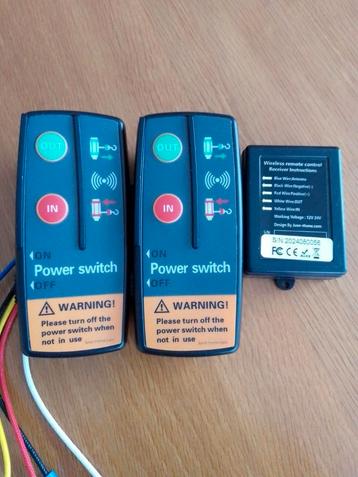 Universele draadloze lier afstandsbediening 2x 12v en 24v zw beschikbaar voor biedingen
