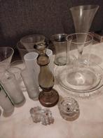 Gratis af te halen diverse vazen schaal kandelaars, Huis en Inrichting, Woonaccessoires | Vazen, Ophalen, Zo goed als nieuw, Glas