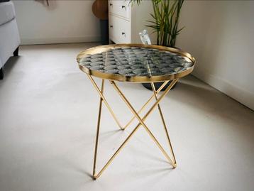 Gouden Bijzettafel van Maison du Monde beschikbaar voor biedingen