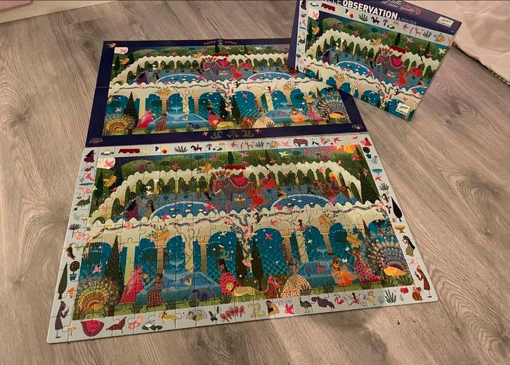 Djeco Observation Puzzle 1001 Nights - 200 stukjes, Kinderen en Baby's, Speelgoed | Kinderpuzzels, Zo goed als nieuw, 6 jaar of ouder