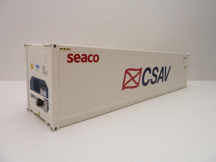40 foot koel container  ''  CSAV  ''   WSI, Hobby en Vrije tijd, Modelauto's | 1:50, Nieuw, Bus of Vrachtwagen, Wsi, Ophalen of Verzenden