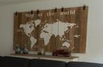 3 wandpanelen met afbeelding Wereldbol, Ophalen, Zo goed als nieuw