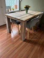 Steigerhout eettafel: ook geschikt voor hergebruik van hout, Huis en Inrichting, Ophalen, Gebruikt, 50 tot 100 cm, 150 tot 200 cm