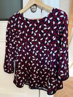Prachtig topje, wit, rood, blauw, zgan, M, herfst thema, Maat 38/40 (M), Blauw, Ophalen of Verzenden, Zo goed als nieuw