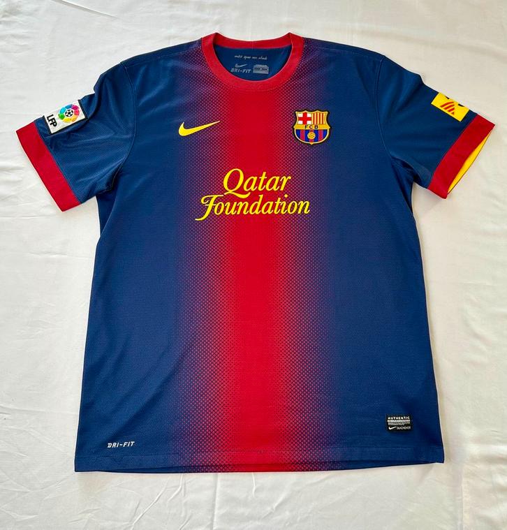 FC Barcelona Home Shirt 2012/2013 – Nike – L – Blauw Rood, Sport en Fitness, Voetbal, Zo goed als nieuw, Shirt, Maat L, Ophalen of Verzenden