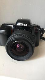 Nikon N50 met promaster af. 28-80mm goedwerkende Lens werkt, Audio, Tv en Foto, Fotocamera's Analoog, Spiegelreflex, Zo goed als nieuw