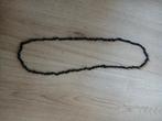 Zwarte ketting, Ophalen of Verzenden, Zo goed als nieuw, Overige materialen