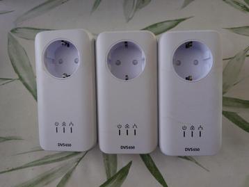 KPN DVS650 Powerline Adapters (3 stuks) beschikbaar voor biedingen