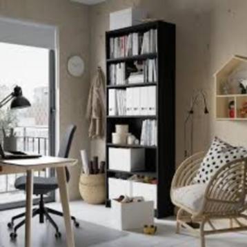 Zwarte IKEA Billy kast - afbeelding 2