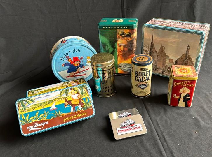 Verzameling Vintage Blikken - Alles in 1 Koop!, Verzamelen, Blikken, Gebruikt, Overige, Overige merken, Ophalen of Verzenden