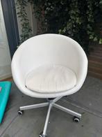 IKEA Skruvsta bureaustoel - wit leer, Huis en Inrichting, Bureaustoelen, Ophalen, Gebruikt, Wit, Bureaustoel