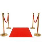 Gouden afzetpalen met rode loper - 4 stuks, Ophalen of Verzenden, Nieuw