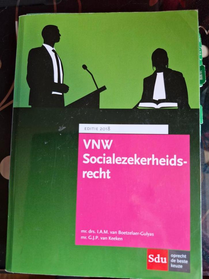 VNW Socialezekerheidsrecht 2018, Boeken, Wetenschap, Zo goed als nieuw, Ophalen of Verzenden