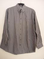 Blauw/wit ruitjes-overhemd maat m, Kleding | Heren, Overhemden, Nieuw, Verzenden, Blauw, Halswijdte 39/40 (M)