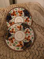Antieke bordjes lusterware Dawson boerenbont., Antiek en Kunst, Ophalen of Verzenden