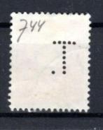NEDERLAND : 1953 : Perfin &@  T.  @& on Y.601., Ophalen of Verzenden, Na 1940, Gestempeld