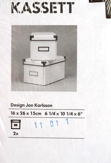 14x KASSETT: OPBERGDOOS VOOR bv: CD’S, FOTO’S, BRIEVEN, ETC beschikbaar voor biedingen