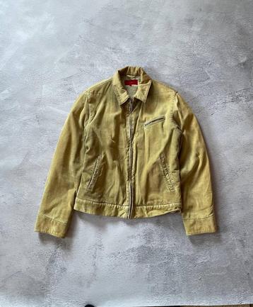 FCUK Jeans Jas Maat M Corduroy 3/4 lengte Beige beschikbaar voor biedingen