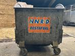 Afvalcontainer bouw= verkocht, Huis en Inrichting, Woonaccessoires | Prullenbakken, Ophalen, Gebruikt, 40 liter of meer, Metaal
