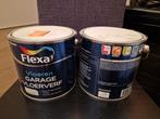 Garage vloerverf, 2 blikken, Flexa, kiezelgrijs, Doe-het-zelf en Verbouw, Verf, Beits en Lak, Ophalen, Nieuw, Grijs