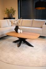 Salontafel Mangohout Deens ovaal, Zo goed als nieuw, Metaal, Minder dan 50 cm, Ovaal