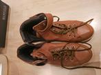 Mooie leren schoenen met ritsje, Bruin, Lage of Enkellaarzen, Ophalen of Verzenden, Zo goed als nieuw