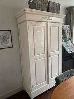 Antieke Teakhouten Boeren Linnenkast, Ophalen, Gebruikt, 100 tot 150 cm, 200 cm of meer