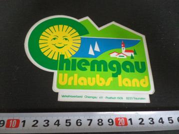 sticker chiemgau urlaubsland beschikbaar voor biedingen