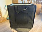 Compacte Fotostudio 25x25 cm – LED Verlichting – 6 Achtergr, Ophalen, Zo goed als nieuw, Complete fotostudio