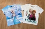 2 Frozen t-shirts maat 3-4 jaar | 98/104, Kinderen en Baby's, Kinderkleding | Maat 98, Meisje, Gebruikt, Ophalen of Verzenden